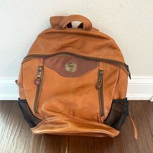 LAND Leather Goods Backpack In Vaqueta Leather. Made In USA